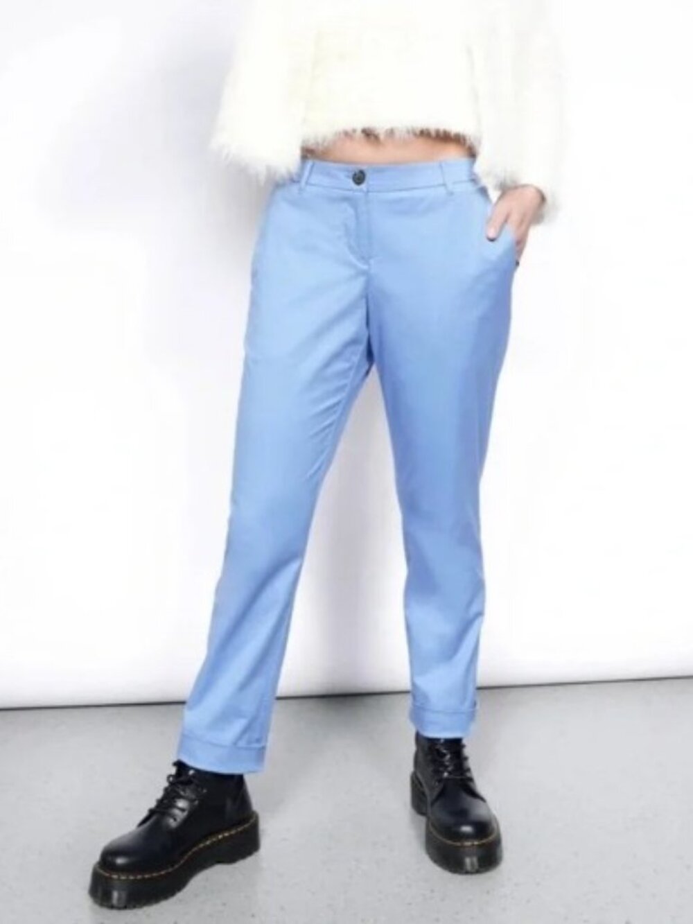 Wildfang The Essential Trouser Periwinkle Chino Pants